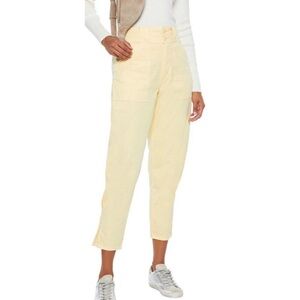 Joie pants miranda cropped cotton blend tapered